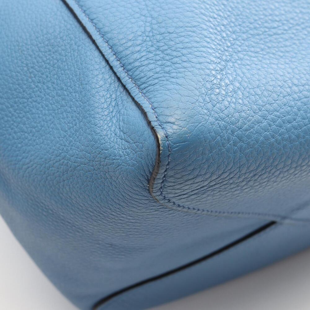 Prada VITELLO PHENIX Tote Bag Leather Blue - Picture 4 of 9
